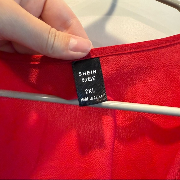 SHEIN Curve 2XL Vibrant Red Dress - Picture 5 of 7
